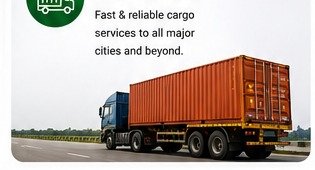 Cargo transport truck in Pakistan
